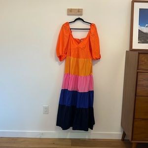 Farm Rio colorblock maxi